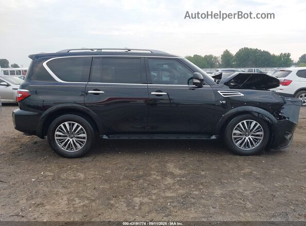 JN8AY2BA3M9371867 2021 NISSAN ARMADA Black სალონის 360-გრადუსიანი ხედი