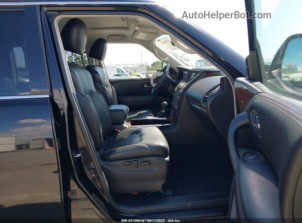 JN8AY2ND4L9108744 2020 NISSAN ARMADA Black Front interior view