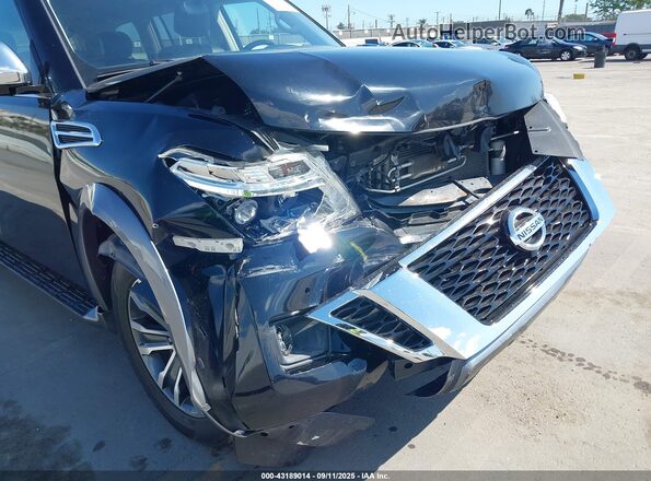 JN8AY2ND4L9108744 2020 NISSAN ARMADA Black Front view