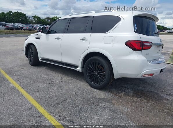 JN8AZ2AE4M9268507 2021 INFINITI QX80 White უკანა მარცხენა