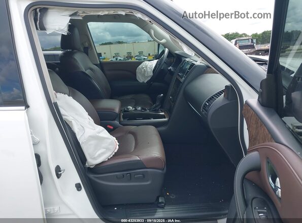 JN8AZ2AE4M9268507 2021 INFINITI QX80 White წინა სალონის ხედი