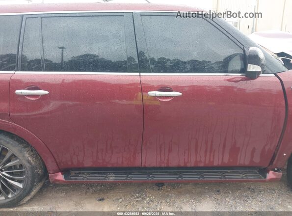 JN8AZ2AF0M9721353 2021 INFINITI QX80 Burgundy Widok wnętrza 360 stopni