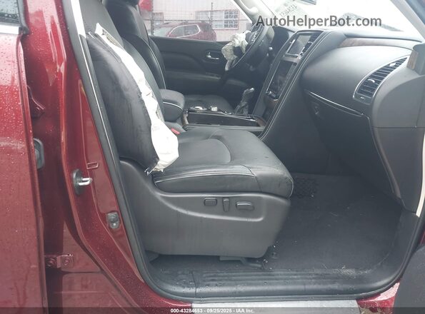 JN8AZ2AF0M9721353 2021 INFINITI QX80 Burgundy Widok wnętrza z przodu