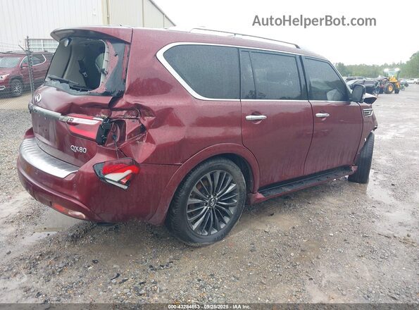 JN8AZ2AF0M9721353 2021 INFINITI QX80 Burgundy Tył prawy