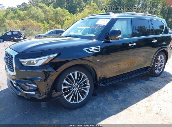 JN8AZ2NF4L9703429 2020 INFINITI QX80 Black Front view