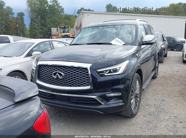 JN8AZ2NF6L9700404 2020 INFINITI QX80 Black წინა მარცხენა ხედი სამი მეოთხედიდან