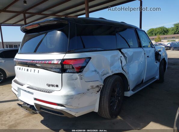 JN8AZ3CC6S9600574 2025 INFINITI QX80 White Задня права чверть
