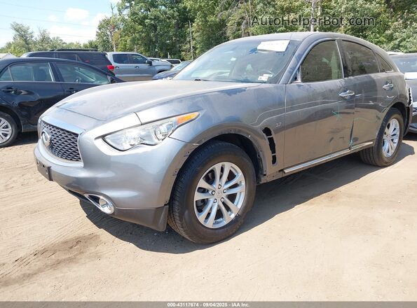 JN8CS1MW3HM415348 2017 INFINITI QX70 Gray Front left