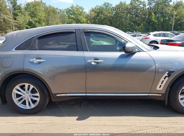 JN8CS1MW3HM415348 2017 INFINITI QX70 Gray Rear interior view