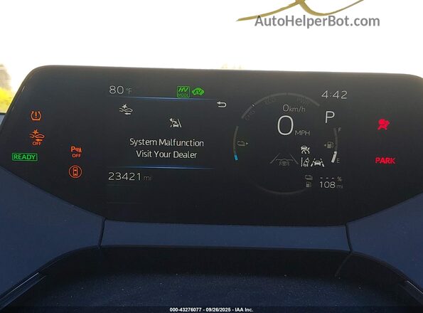 JTDACACU8R3026440 2024 TOYOTA PRIUS PRIME Gray უკანა სავარძლების ხედი