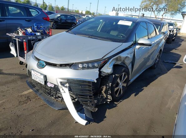 JTDBVRBD0KA007123 2019 TOYOTA MIRAI Silver Առջևի ձախ երեք քառորդ տեսարան