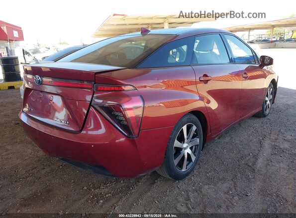 JTDBVRBD1JA005332 2018 TOYOTA MIRAI Maroon უკანა მარჯვენა
