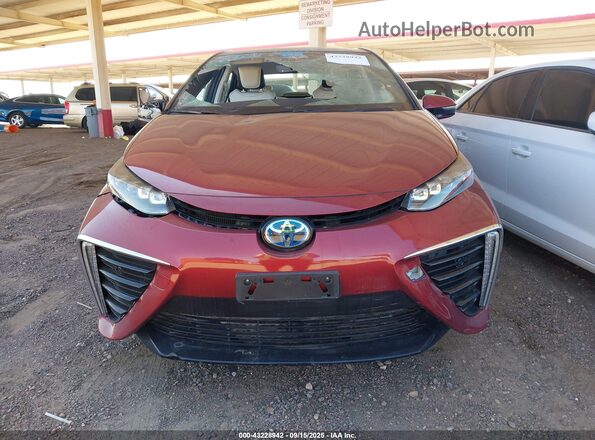 JTDBVRBD1JA005332 2018 TOYOTA MIRAI Maroon ხელსაწყოთა პანელის ხედი