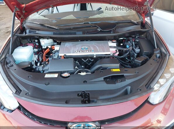 JTDBVRBD1JA005332 2018 TOYOTA MIRAI Maroon უკანა ხედი