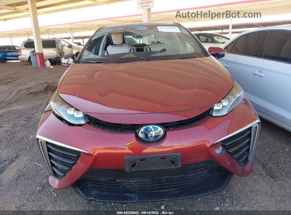 JTDBVRBD1JA005332 2018 TOYOTA MIRAI Maroon წინა ხედი