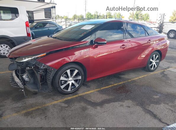 JTDBVRBD6LA007936 2020 TOYOTA MIRAI Maroon Առջևի ձախ երեք քառորդ տեսարան