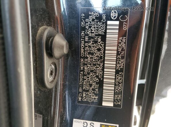 JTDEPRAE1LJ046547 2020 TOYOTA LL Black Engine compartment view
