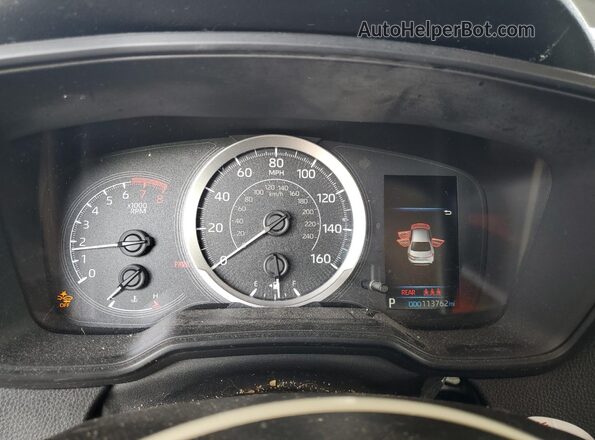 JTDEPRAE1LJ046547 2020 TOYOTA LL Black Instrument cluster view