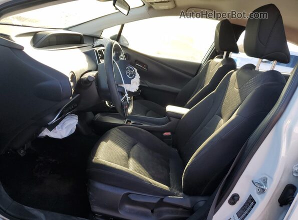 JTDKAMFU6M3142123 2021 TOYOTA PRIUS White Widok wnętrza z przodu