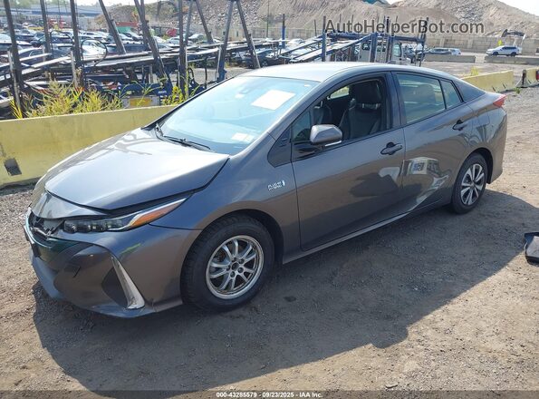 JTDKARFP3J3083017 2018 TOYOTA PRIUS PRIME Gray 