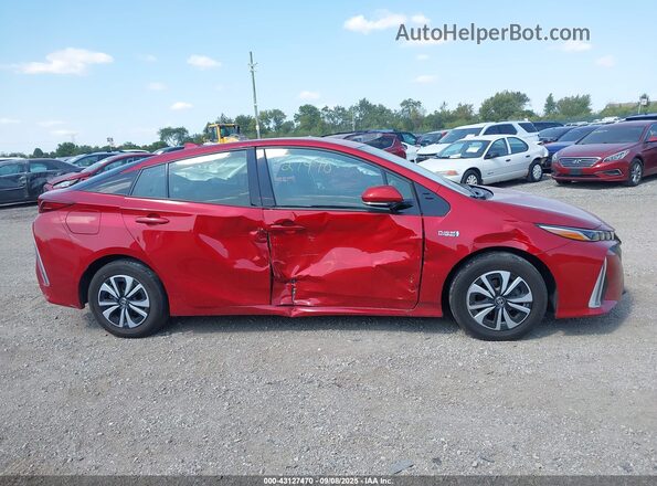 JTDKARFP5K3105326 2019 TOYOTA PRIUS PRIME Red 