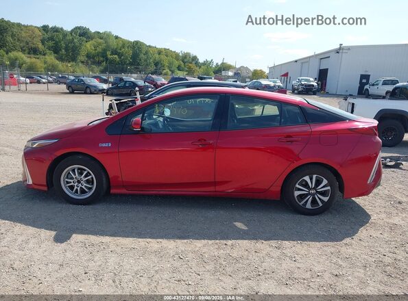 JTDKARFP5K3105326 2019 TOYOTA PRIUS PRIME Red 