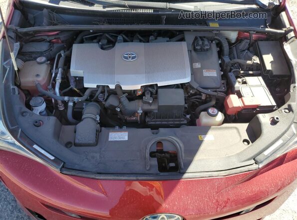 JTDKARFU2J3546237 2018 TOYOTA PRIUS Red 