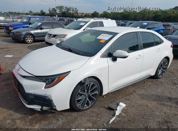 JTDS4RCE3LJ006365 2020 TOYOTA LL White Առջևի ձախ երեք քառորդ տեսարան