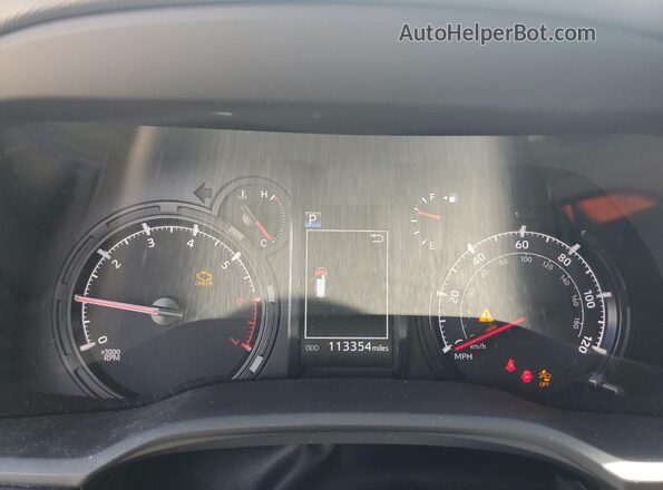 JTEBU5JR2L5754530 2020 TOYOTA 4RUNNER Черный Вид щитка приборов