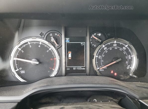 JTEJU5JR6M5962276 2021 TOYOTA 4RUNNER White ხელსაწყოთა პანელის ხედი