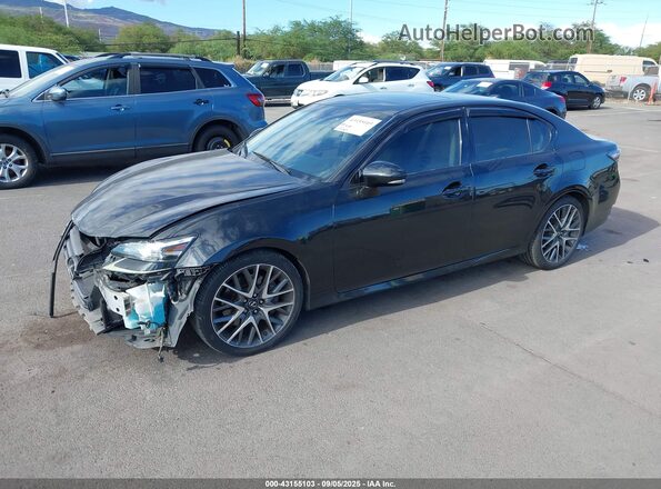 JTHBA1BL4GA001982 2016 LEXUS GS 200T Black Առջևի ձախ երեք քառորդ տեսարան