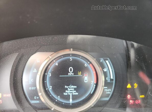 JTHBA1D20K5093453 2019 LEXUS IS Белый Вид щитка приборов