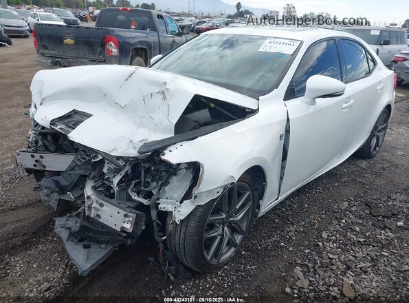 JTHBA1D23K5091566 2019 LEXUS IS White Առջևի ձախ երեք քառորդ տեսարան