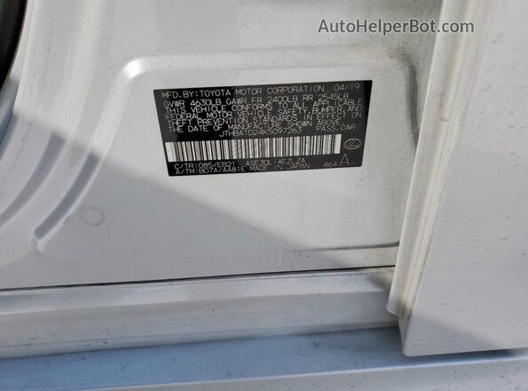 JTHBA1D24K5097263 2019 LEXUS IS White 