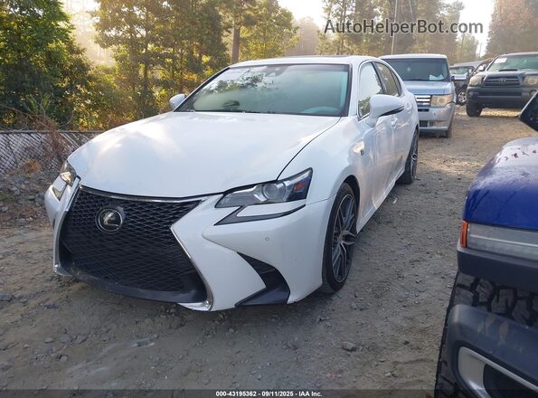 JTHBZ1BL5JA014014 2018 LEXUS GS White Vista tres cuartos delantera izquierda
