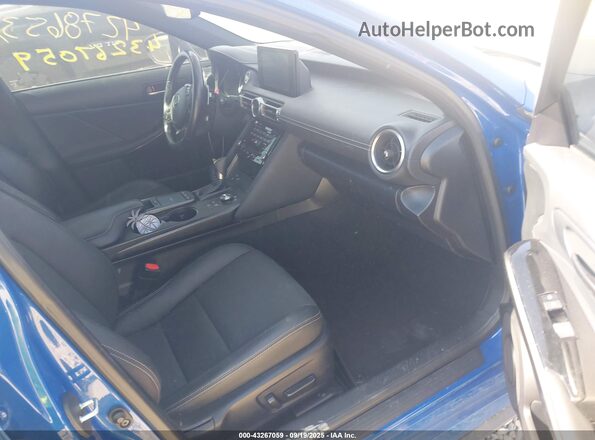 JTHC81F27M5044556 2021 LEXUS IS 300 Синий Вид салона спереди