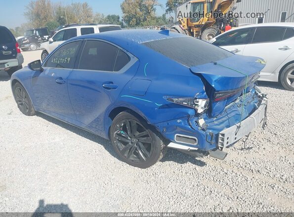 JTHC81F27M5044556 2021 LEXUS IS 300 Синий Задняя левая четверть