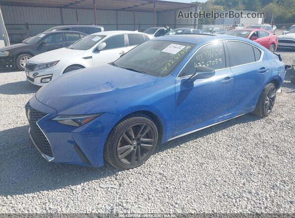 JTHC81F27M5044556 2021 LEXUS IS 300 Синий Передняя левая четверть