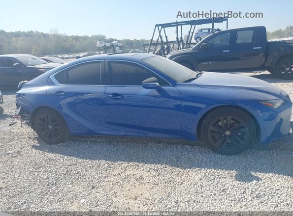 JTHC81F27M5044556 2021 LEXUS IS 300 Синий Вид задней части салона