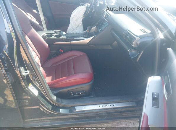 JTHCM1D28H5018925 2017 LEXUS IS 300 Black Widok wnętrza z przodu