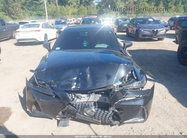 JTHCM1D28H5018925 2017 LEXUS IS 300 Black Widok zestawu wskaźników
