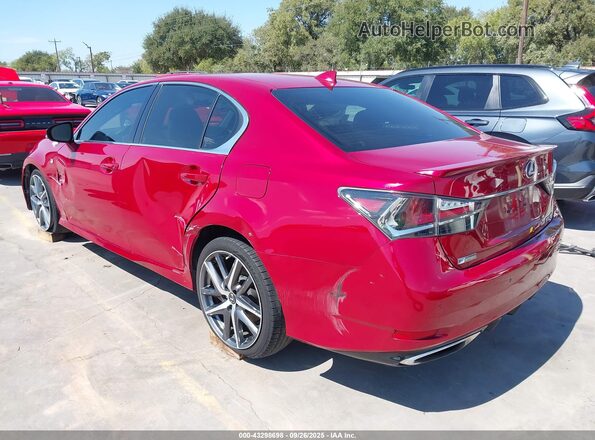 JTHCZ1BL2HA004779 2017 LEXUS GS 350 Red Задня ліва чверть