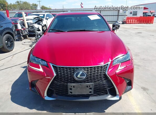JTHCZ1BL2HA004779 2017 LEXUS GS 350 Red Вид щитка приладів
