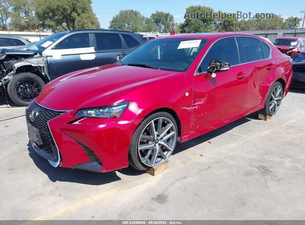 JTHCZ1BL2HA004779 2017 LEXUS GS 350 Red Передня ліва чверть