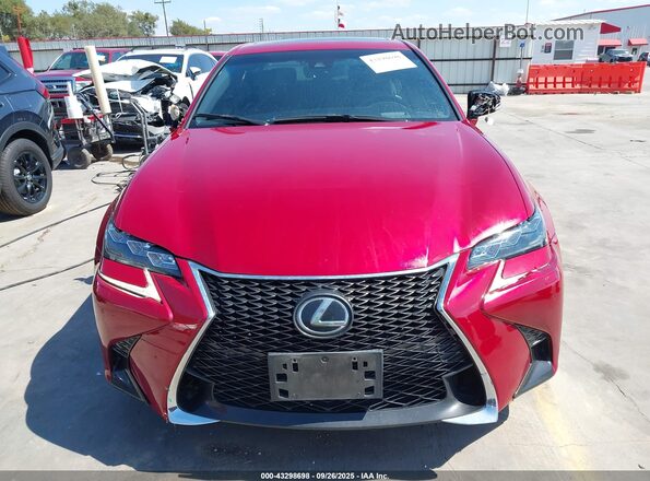 JTHCZ1BL2HA004779 2017 LEXUS GS 350 Red 