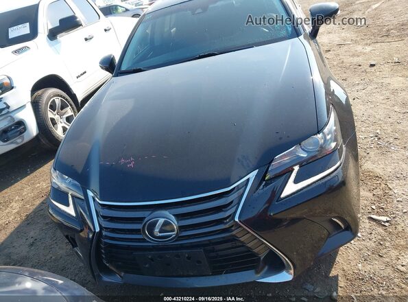 JTHCZ1BLXHA006053 2017 LEXUS GS 350 Black Widok zestawu wskaźników