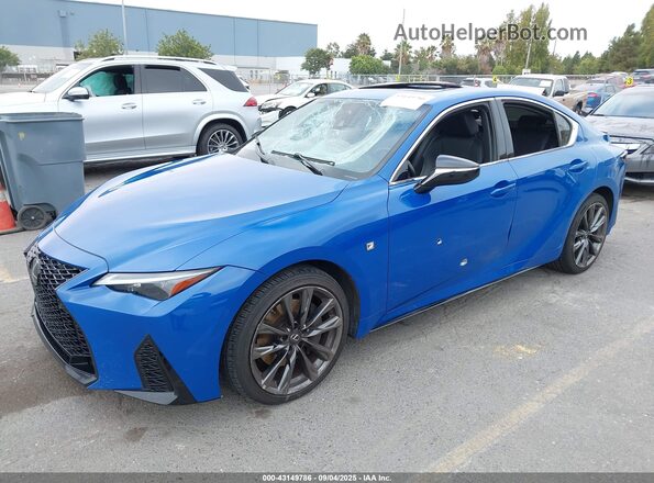 JTHGZ1E27M5018507 2021 LEXUS IS Синий Передняя левая четверть
