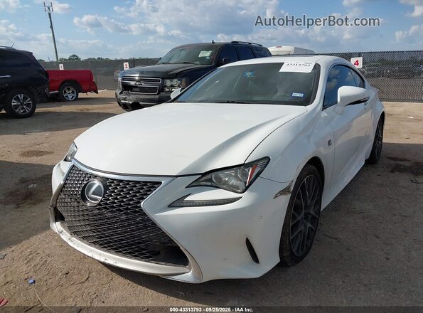 JTHHA5BC2G5000985 2016 LEXUS RC 200T White Vista tres cuartos delantera izquierda