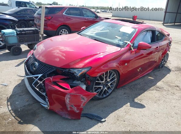 JTHHZ5BC2J5018533 2018 LEXUS RC 350 Red Front left