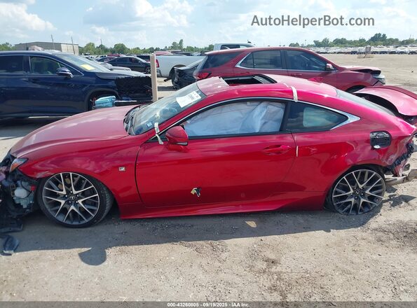 JTHHZ5BC2J5018533 2018 LEXUS RC 350 Red Rear interior view